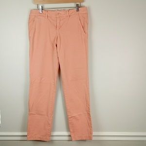 J.crew pink city fit Waverly chinos size 6